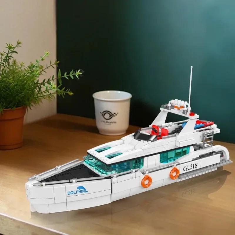 Mould King 857 elementów 10218 – Model Kit Yacht recenzja i cena