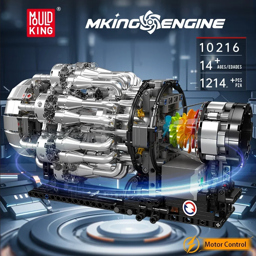 Mould King 10216 Model Silnika – Model Kit Engine recenzja i cena