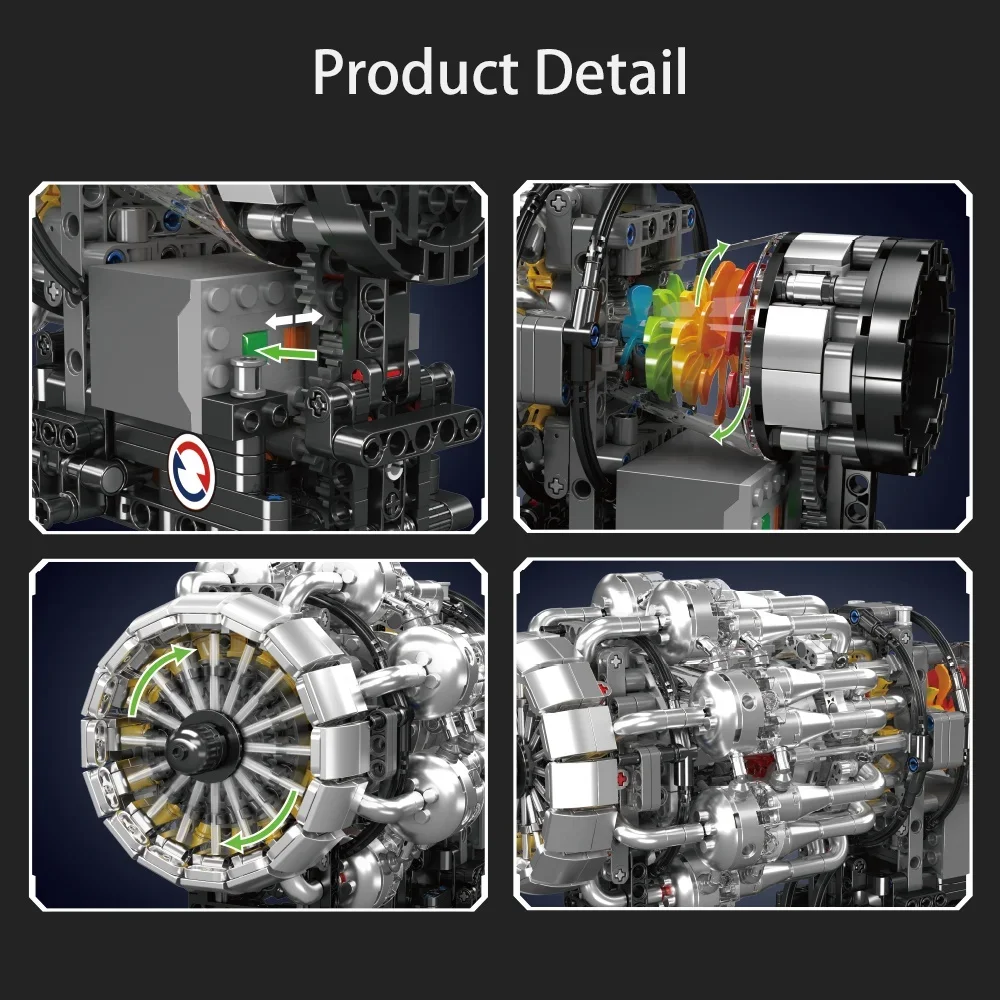 Mould King 10216 Model Silnika – Model Kit Engine recenzja i cena